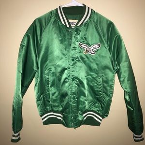 1990 Eagles chalk line satin jacket